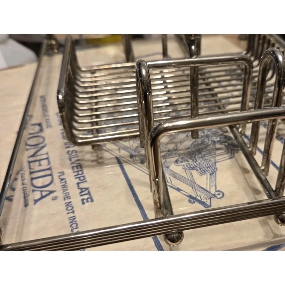 Vintage ONEIDA Silverplate Silverware Buffet Caddy Holder Organizer Catering Aid